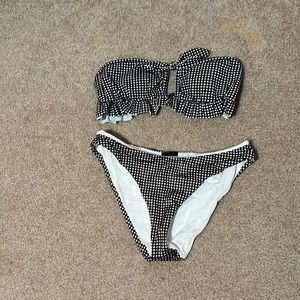LA HEARTS checkered bikini